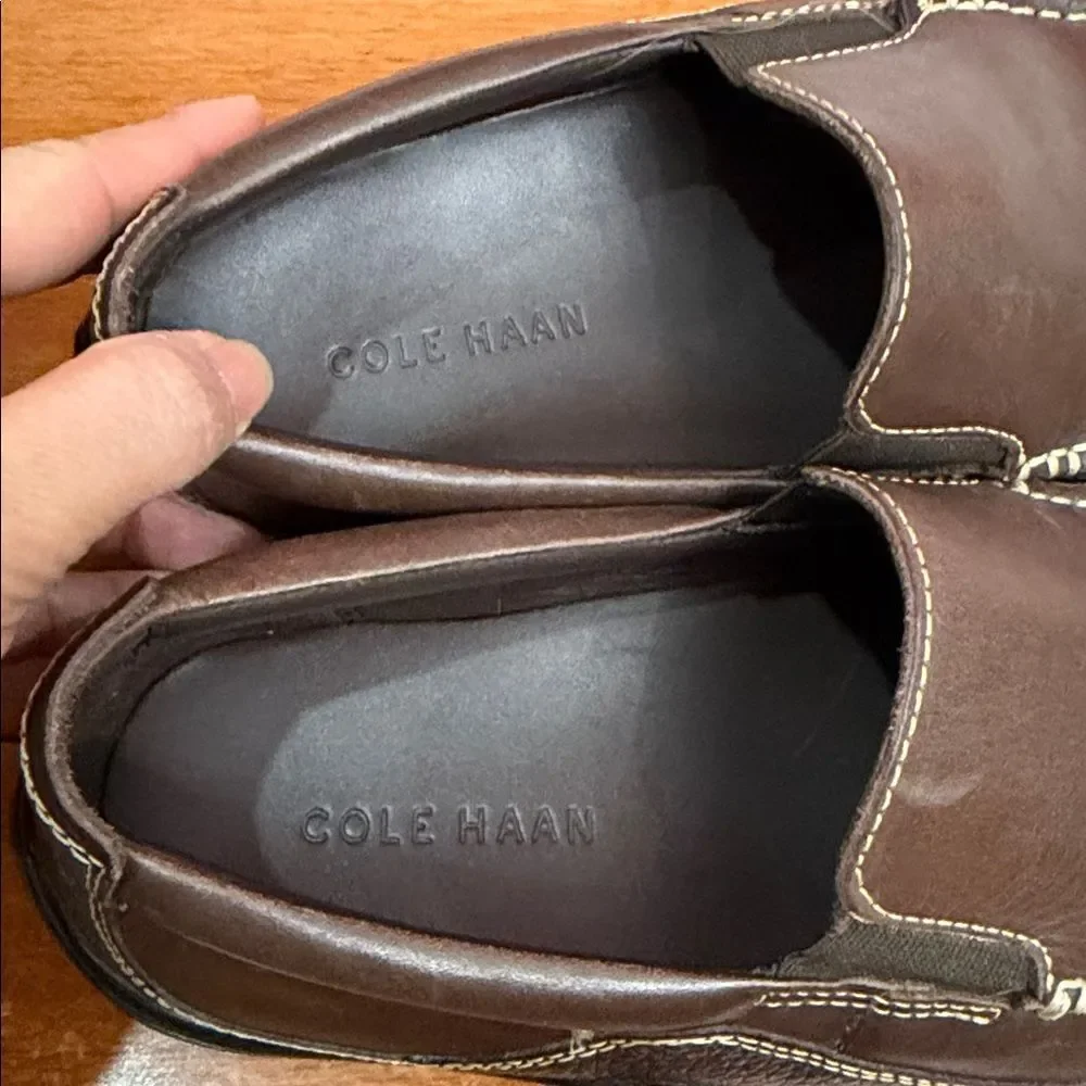 Cole Haan Men's‎ Tucker Venetian Slip on loafers in Brown Leather size 8.5M
